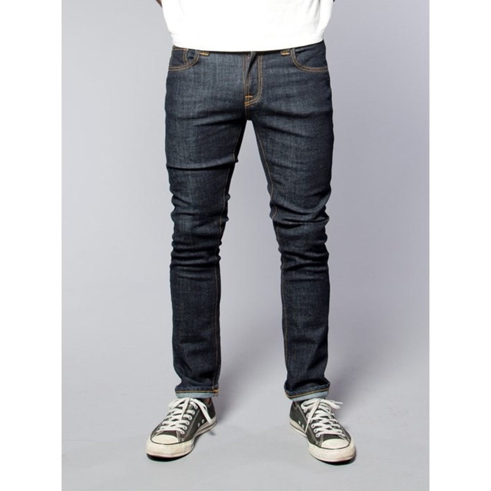 Nudie Jeans Tube‎ Tom Slim Dark Wash Men Denim 34x34 34x32 Organic Cotton Grunge